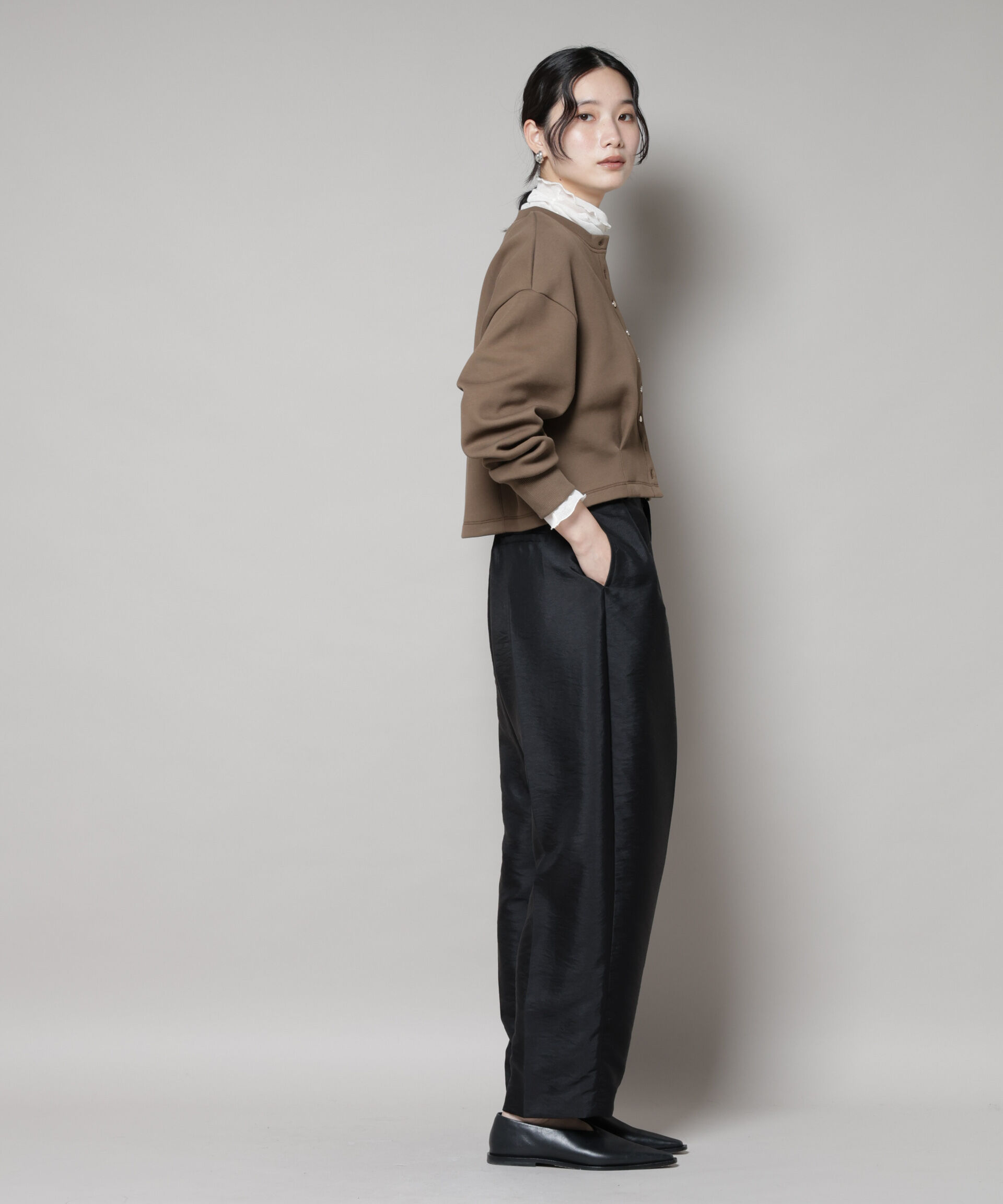 nano･universe「ダンボールタックカーディガン」|Tシャツ・カットソー|