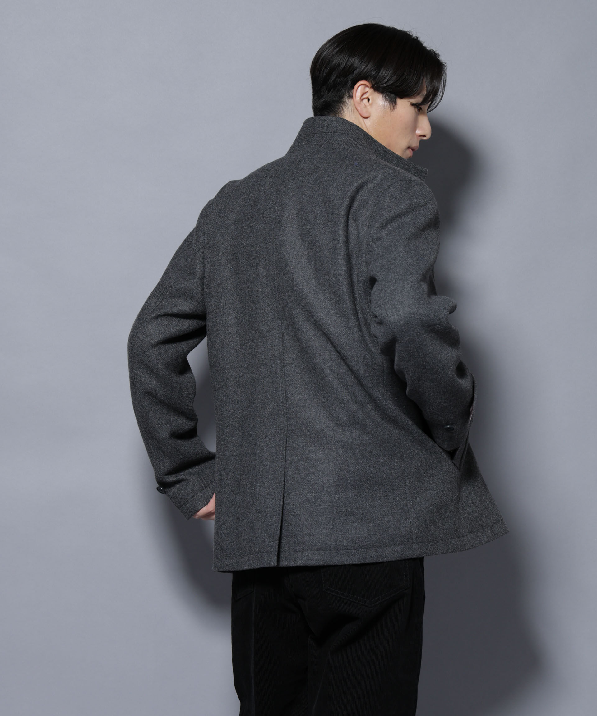 nano･universe「ウール/Nメルトンスタンドカラーコート」|その他|