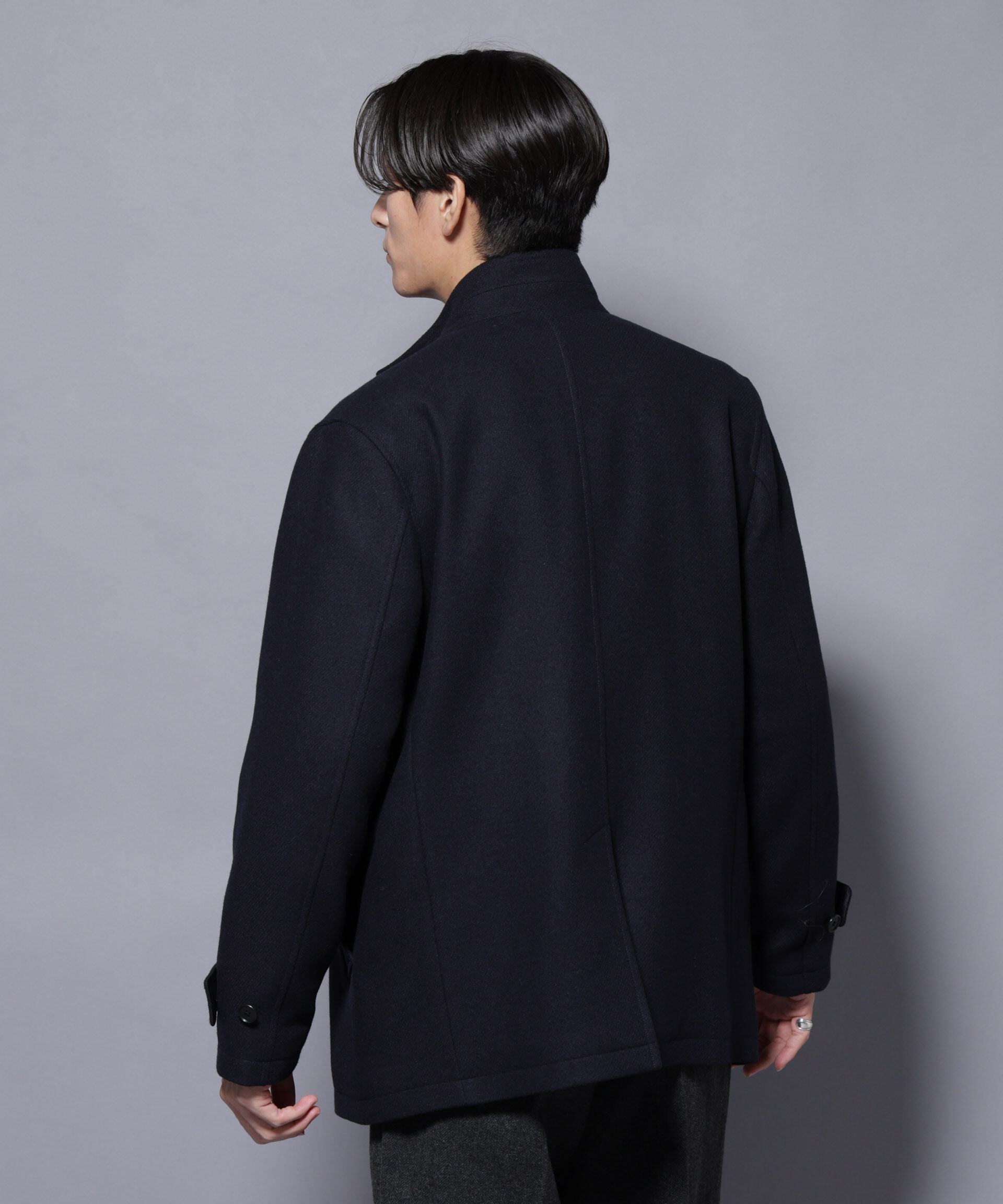 nano･universe「ウール/Nメルトンスタンドカラーコート」|その他|