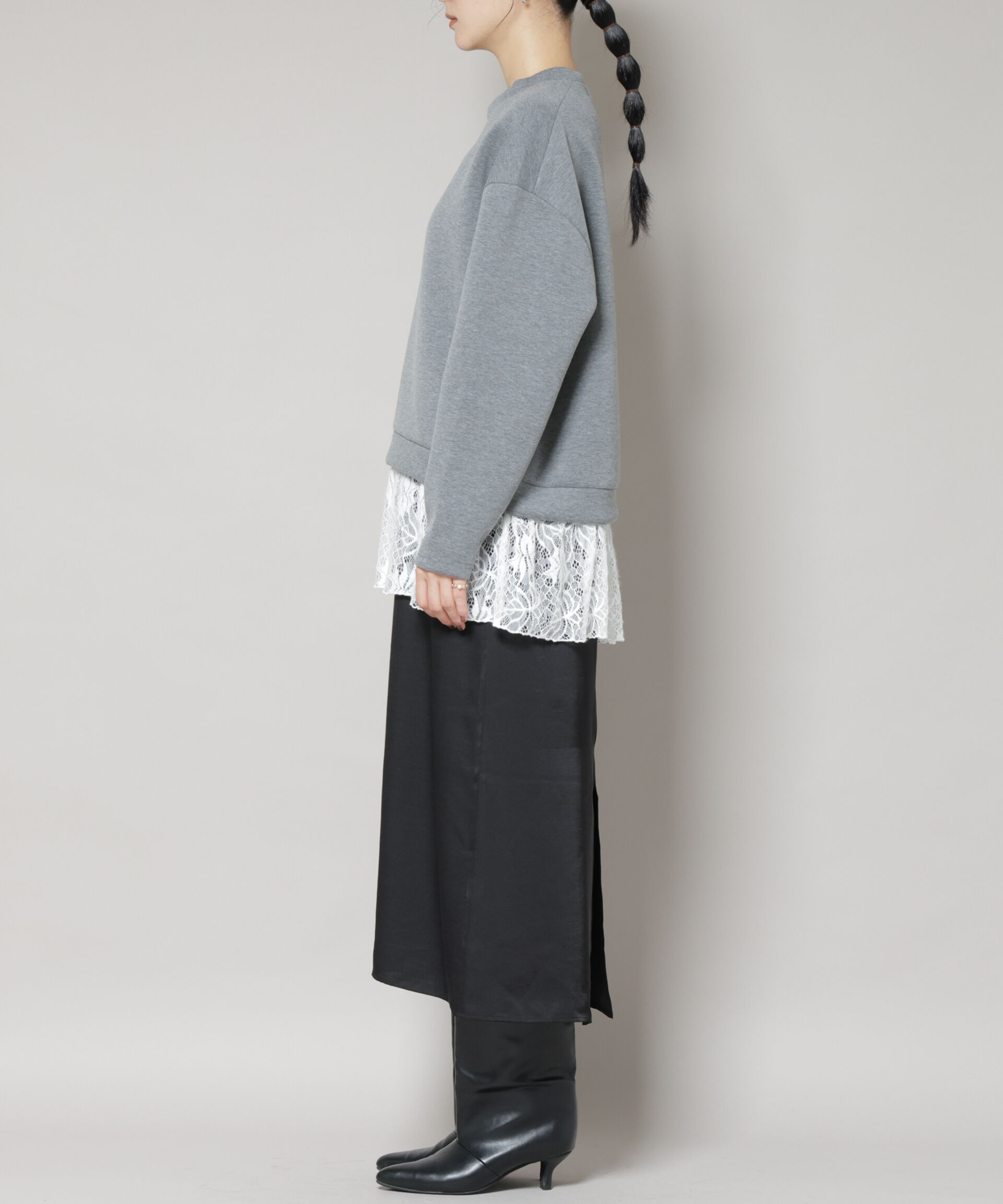 nano･universe「レースレイヤードセットワンピース」|ワンピース|