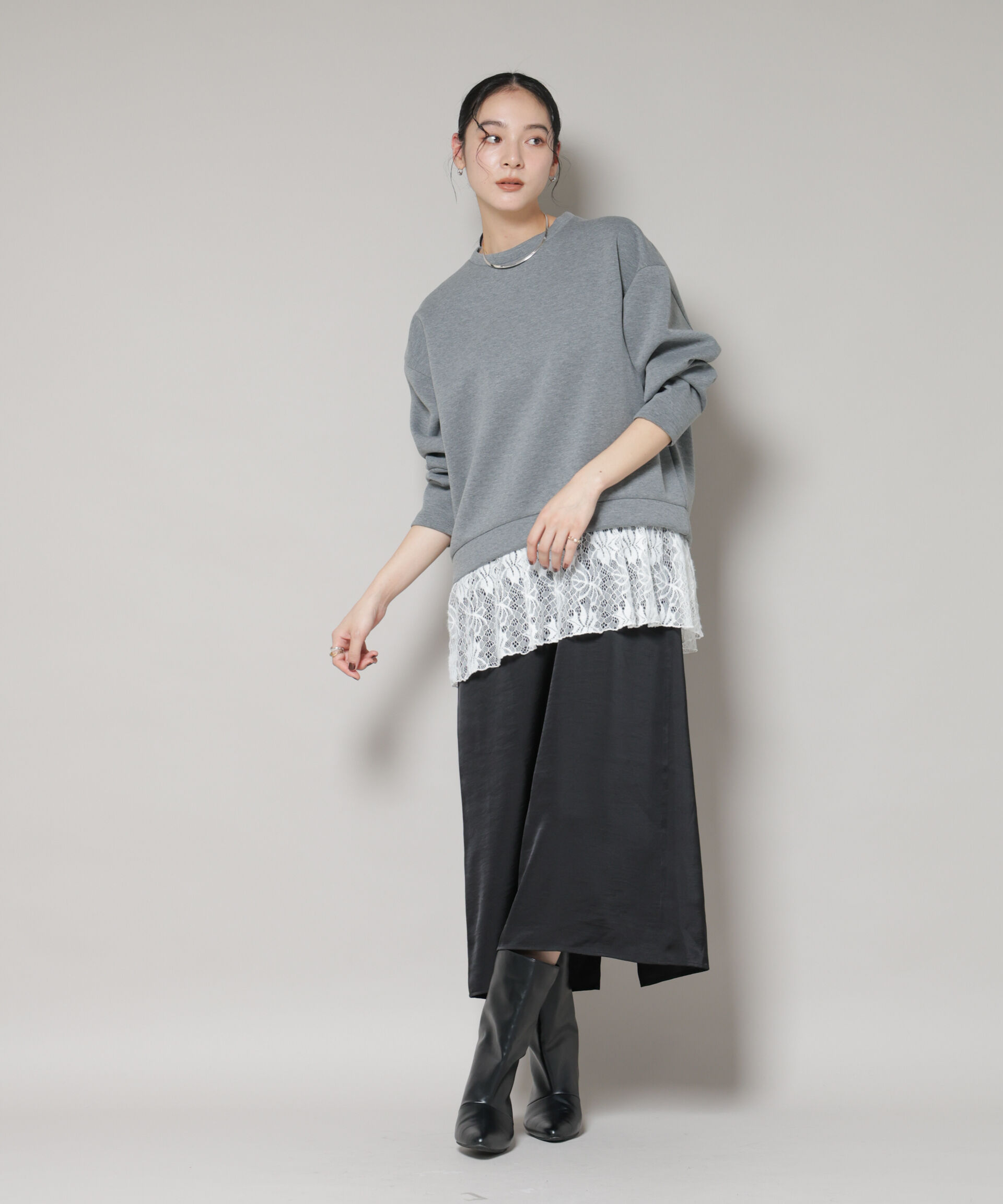 nano･universe「レースレイヤードセットワンピース」|ワンピース|