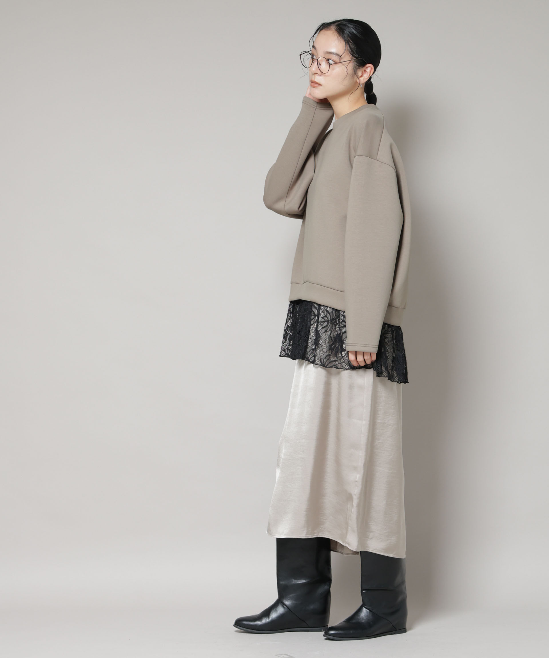 nano･universe「レースレイヤードセットワンピース」|ワンピース|