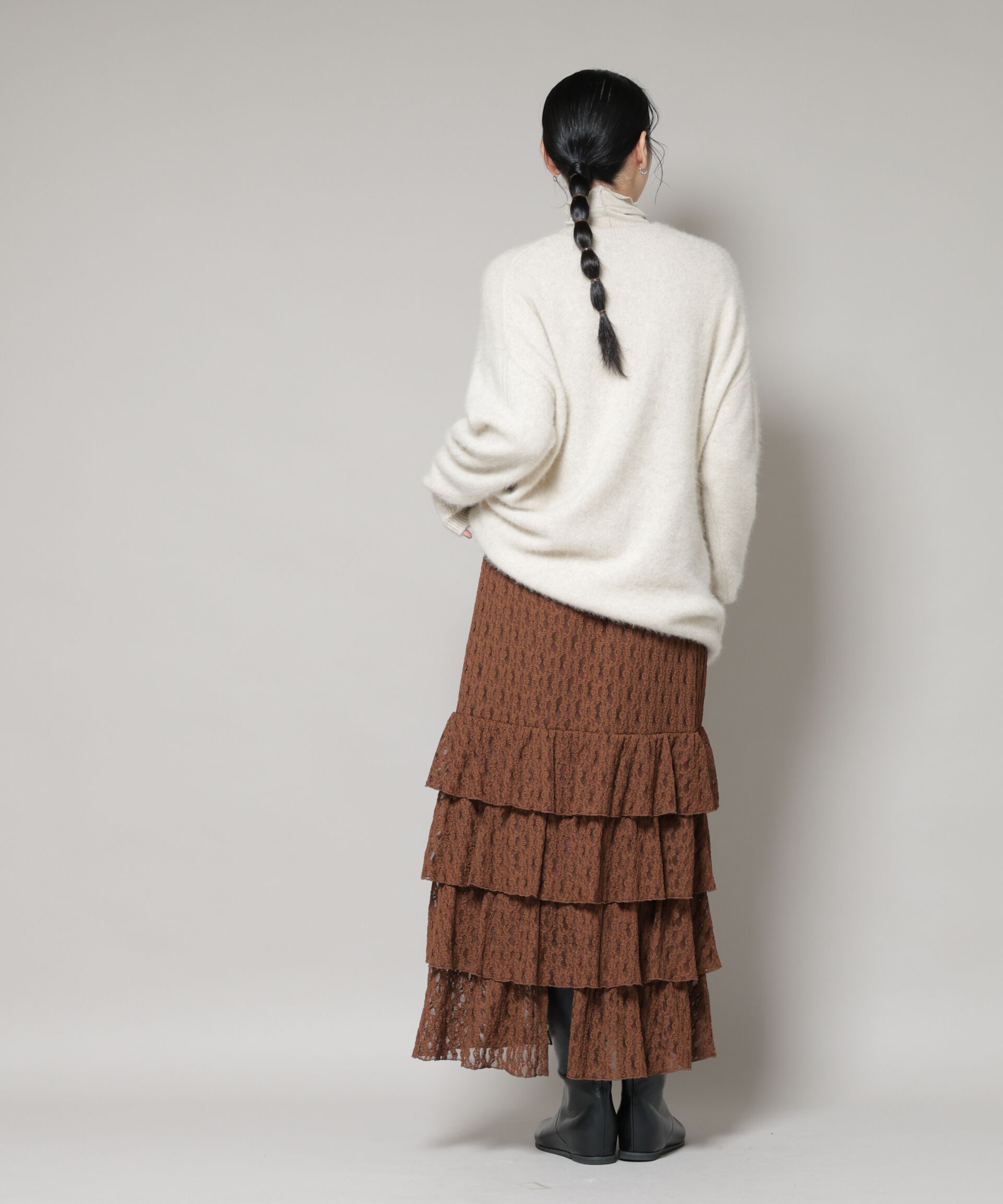 nano･universe「ティアードフリルレーススカート」|スカート|