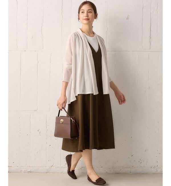 組曲「【WEB限定】シアーツイルジャージーショート カーディガン」|カーディガン|