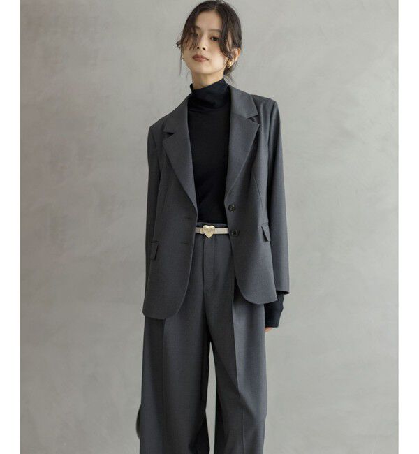 組曲「【加藤ローサさん着用】ハンサムツイル ジャケット」|テーラードジャケット|