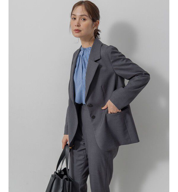 組曲「【加藤ローサさん着用】ハンサムツイル ジャケット」|テーラードジャケット|