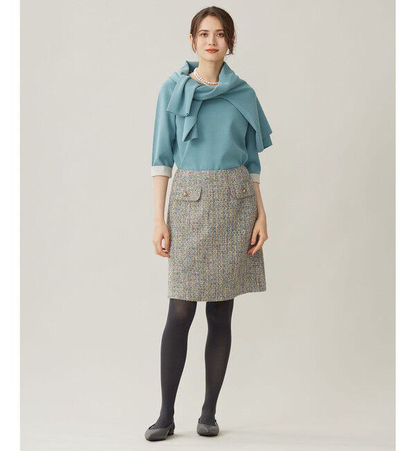 自由区「【アンサンブル対応・洗える】レーヨンストレッチ カーディガン」|カーディガン|