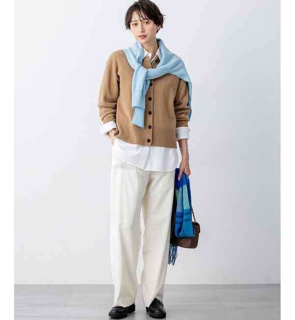 23区「【洗える】ナチュラルストレッチサキソニー ベイカー ドロスト パンツ」|その他|