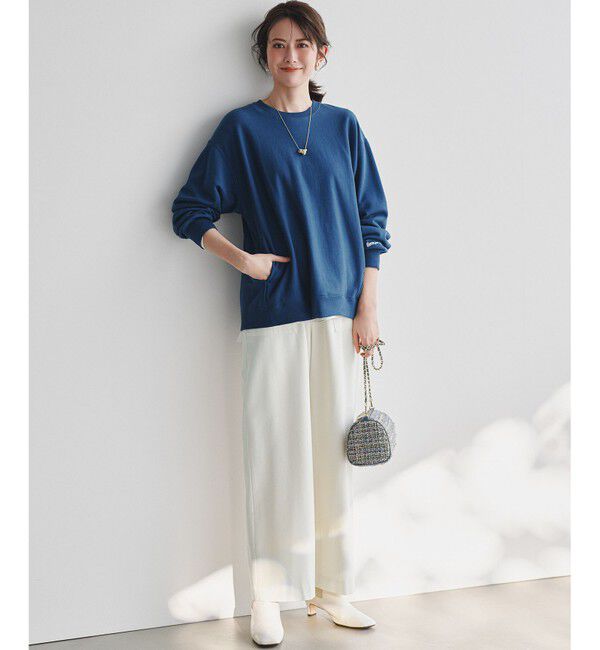 23区「【洗える】ナチュラルストレッチサキソニー ベイカー ドロスト パンツ」|その他|