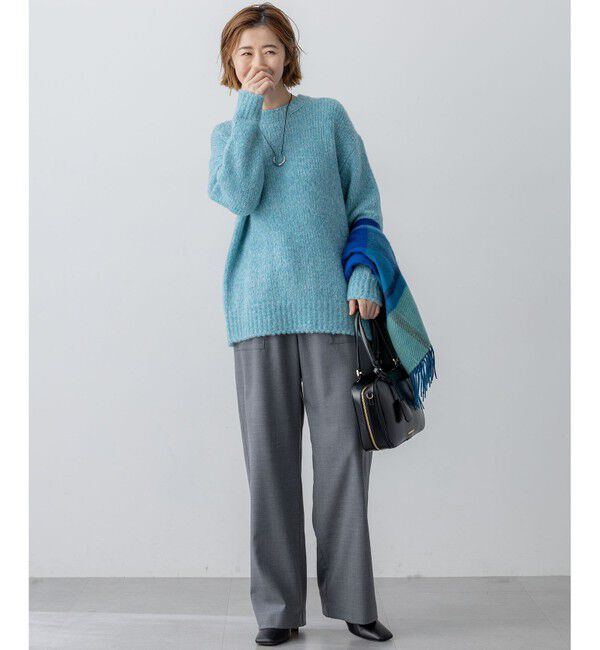 23区「【洗える】ナチュラルストレッチサキソニー ベイカー ドロスト パンツ」|その他|