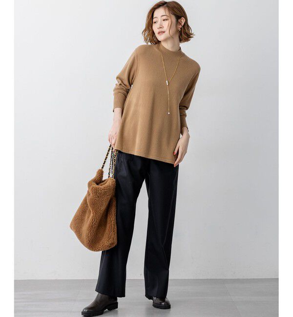 23区「【洗える】ナチュラルストレッチサキソニー ベイカー ドロスト パンツ」|その他|