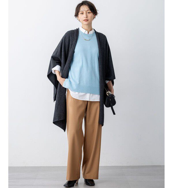 23区「【洗える】ナチュラルストレッチサキソニー ベイカー ドロスト パンツ」|その他|