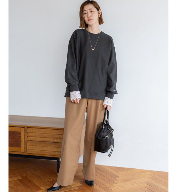 23区「【洗える】ナチュラルストレッチサキソニー ベイカー ドロスト パンツ」|その他|