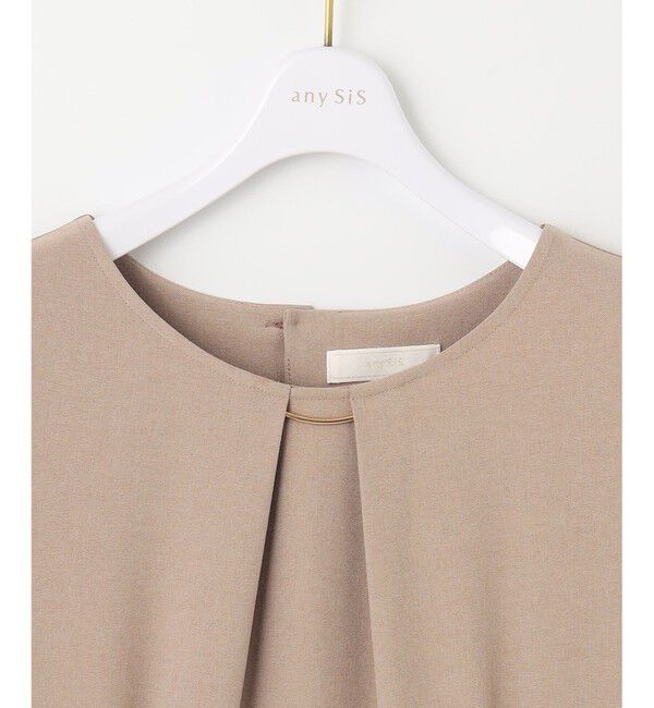ANY SIS「【WEB・一部店舗限定】リネンライクポリエステル ワンピース」|ワンピース|