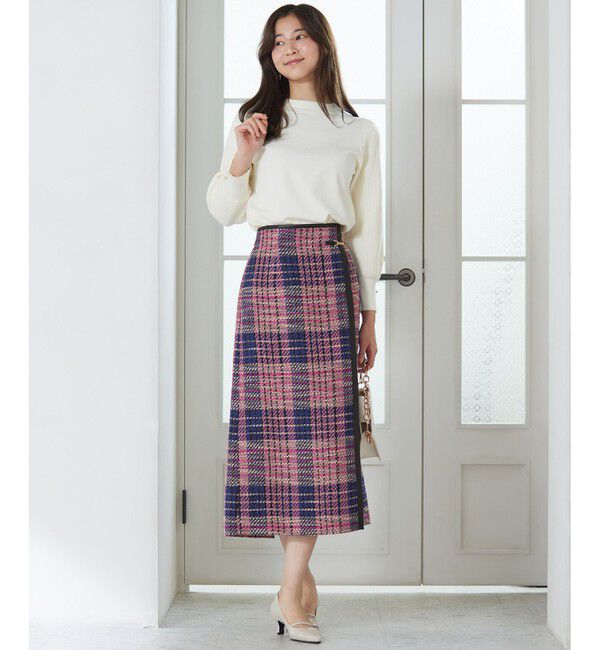 ANY SIS「【CICA加工・選べる9色展開】スリットポイントボトルネック ニット」|ニット・セーター|