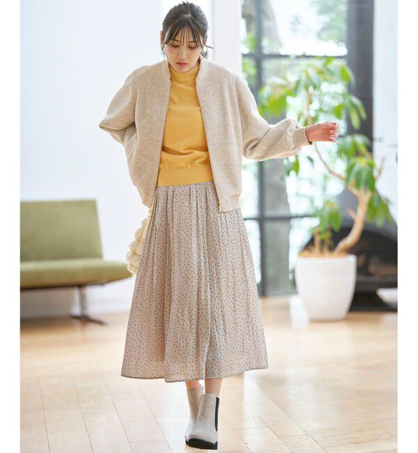 ANY SIS「【CICA加工・選べる9色展開】スリットポイントボトルネック ニット」|ニット・セーター|