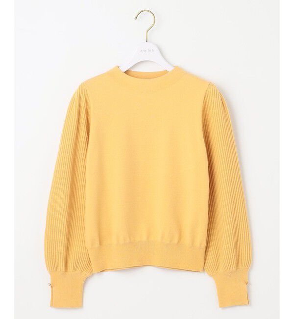 ANY SIS「【CICA加工・選べる9色展開】スリットポイントボトルネック ニット」|ニット・セーター|