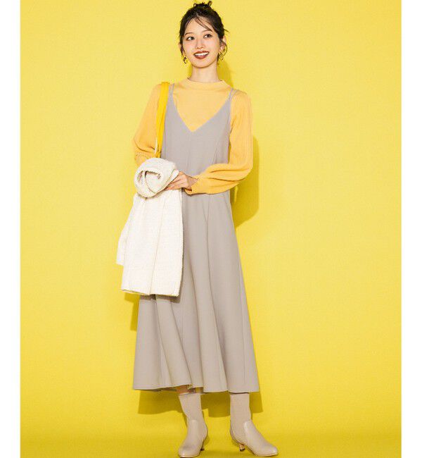 ANY SIS「【CICA加工・選べる9色展開】スリットポイントボトルネック ニット」|ニット・セーター|