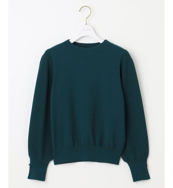 ANY SIS「【CICA加工・選べる9色展開】スリットポイントボトルネック ニット」|ニット・セーター|