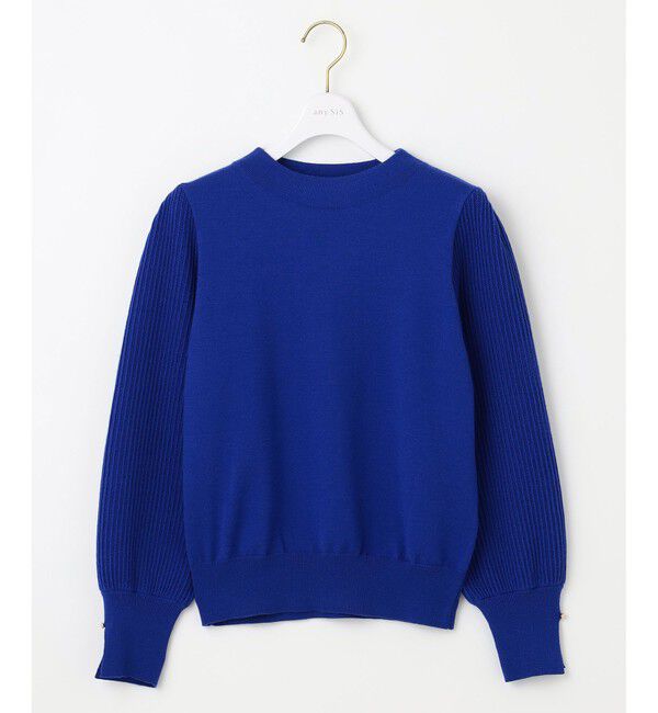 ANY SIS「【CICA加工・選べる9色展開】スリットポイントボトルネック ニット」|ニット・セーター|