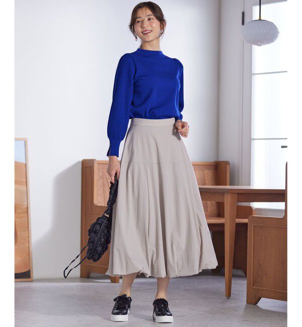 ANY SIS「【CICA加工・選べる9色展開】スリットポイントボトルネック ニット」|ニット・セーター|