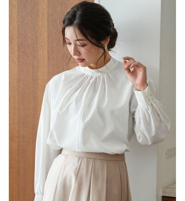 ANY SIS「【2WAY】リボンギャザー ブラウス」|シャツ・ブラウス|