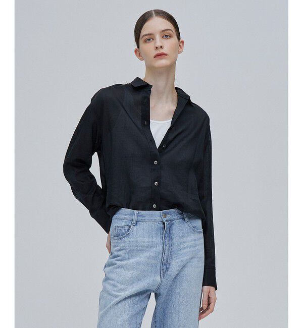 BEIGE,「HENRI / オーバーサイズシャツ」|シャツ・ブラウス|Black