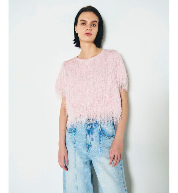 Diagram「フリンジトップ」|Tシャツ・カットソー|ピンク