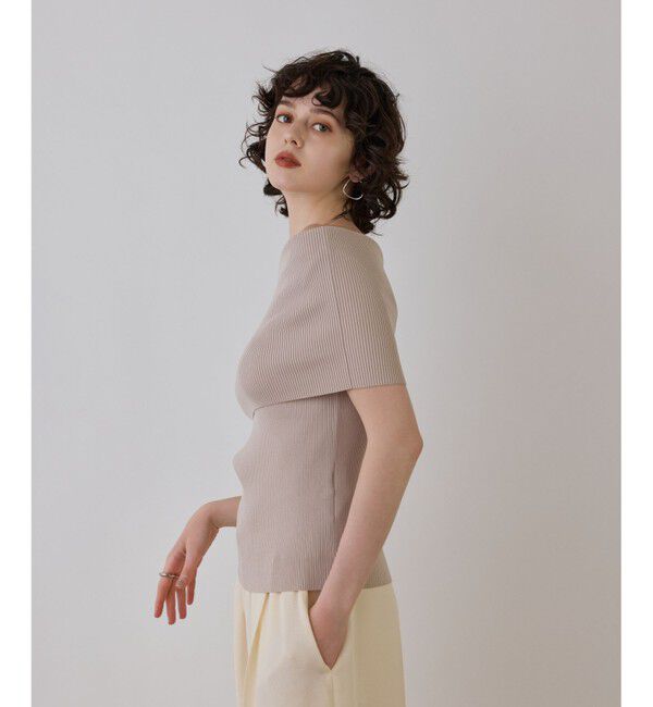 Diagram「オフショルリブニットトップ」|その他|