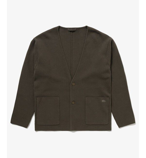 LACOSTE「ミラノリブニットカーディガンジャケット」|カーディガン|