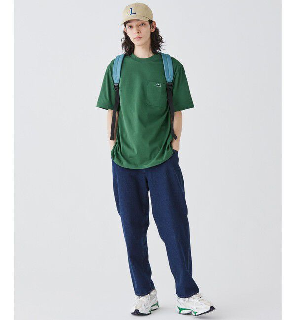 LACOSTE「アウトラインクロックポケット半袖Tシャツ」|Tシャツ・カットソー|