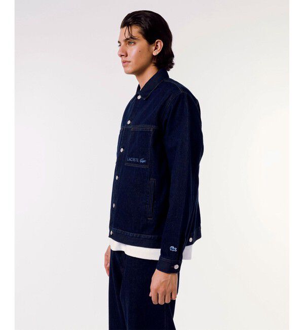 LACOSTE「ボックスデニムジャケット」|デニムジャケット|