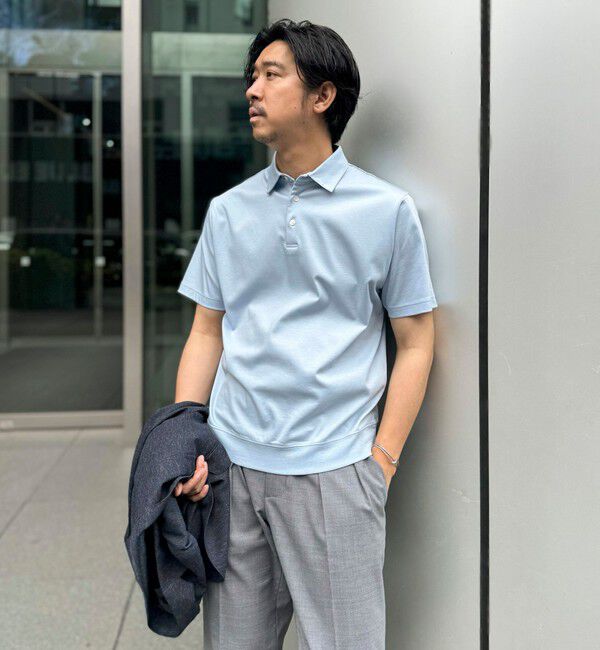 NOLLEY'S goodman「《ビジカジ対応》シルケットスムース ドレスポロ ビズポロ 25SS」|ポロシャツ|