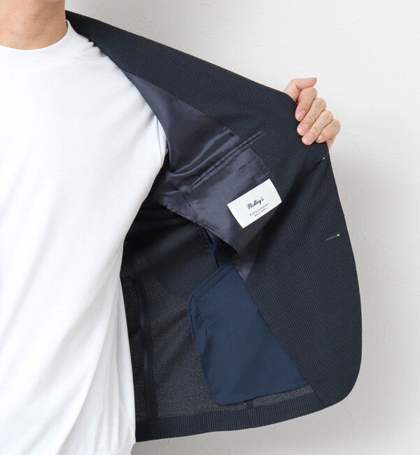 NOLLEY'S goodman「《ビジカジ/セットアップ対応》ドットサッカーストレッチジャケット 25SS」|テーラードジャケット|