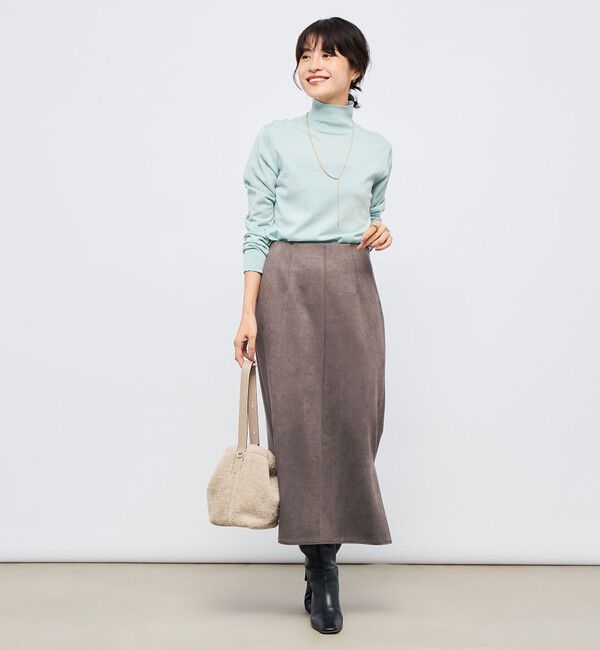 NOLLEY'S sophi「ウォッシャブルスエードダンボールタイトスカート」|タイト|