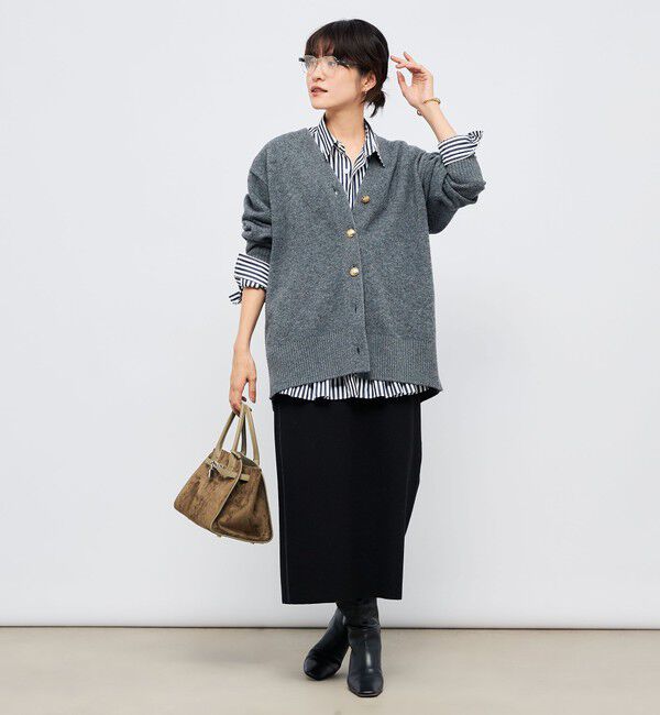 NOLLEY'S「【WEB限定アイテム】2WAY長めVネックカーディガン」|カーディガン|