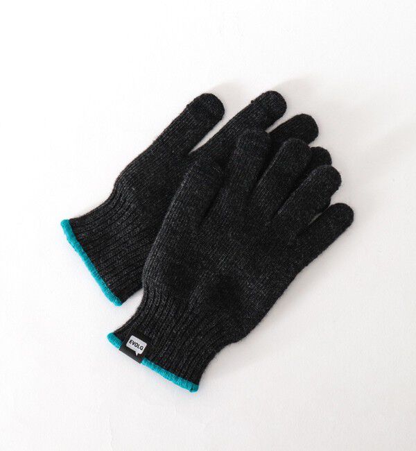 NOLLEY'S goodman「【EVOLG/エヴォログ】SILENCER ニットグローブ LET2811」|手袋|チャコールグレー