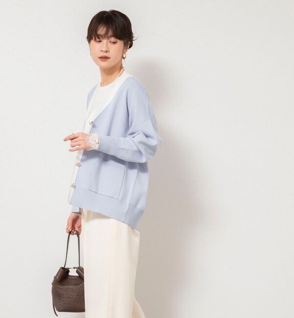 NOLLEY'S sophi「ウォッシャブルレース切替ロンT」|Tシャツ・カットソー|