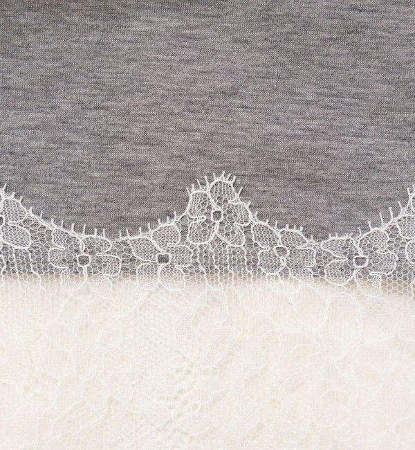 NOLLEY'S sophi「ウォッシャブルレース切替ロンT」|Tシャツ・カットソー|