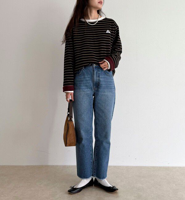 fredy emue「【2WAY仕様】【GEVACO/ゲバコ】裏フリースボートネックTシャツ」|Tシャツ・カットソー|