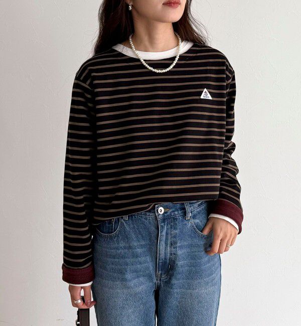 fredy emue「【2WAY仕様】【GEVACO/ゲバコ】裏フリースボートネックTシャツ」|Tシャツ・カットソー|