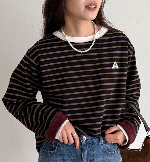 fredy emue「【2WAY仕様】【GEVACO/ゲバコ】裏フリースボートネックTシャツ」|Tシャツ・カットソー|