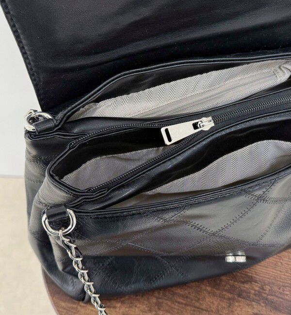 fredy emue「キルト柄チェーンバッグ」|ショルダー・メッセンジャー|