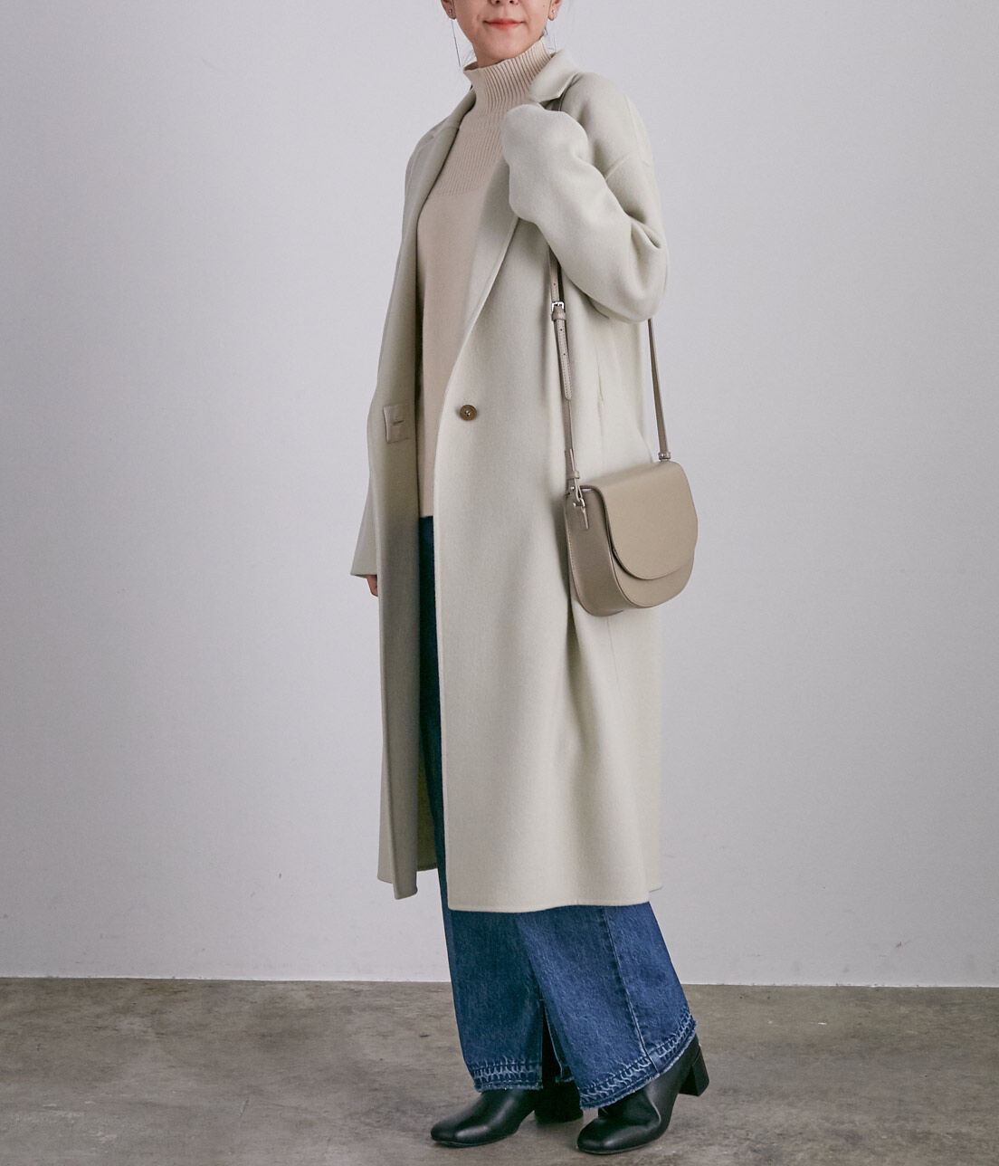 SALON adam et rope'「ウールカシミヤ無双仕立てロングチェスターコート」|チェスターコート|