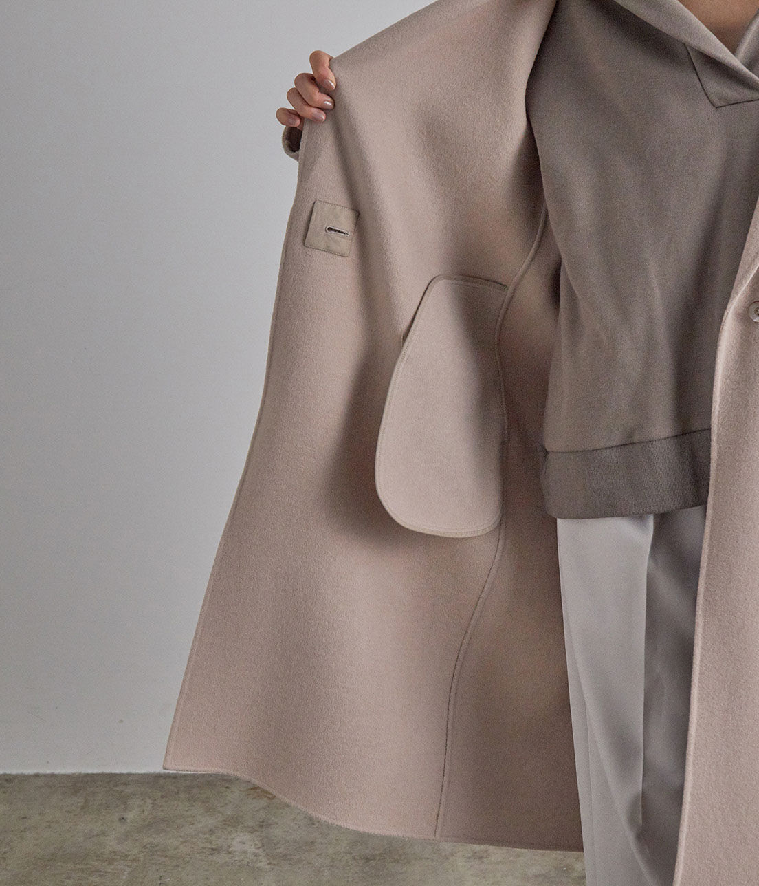 SALON adam et rope'「ウールカシミヤ無双仕立てロングチェスターコート」|チェスターコート|