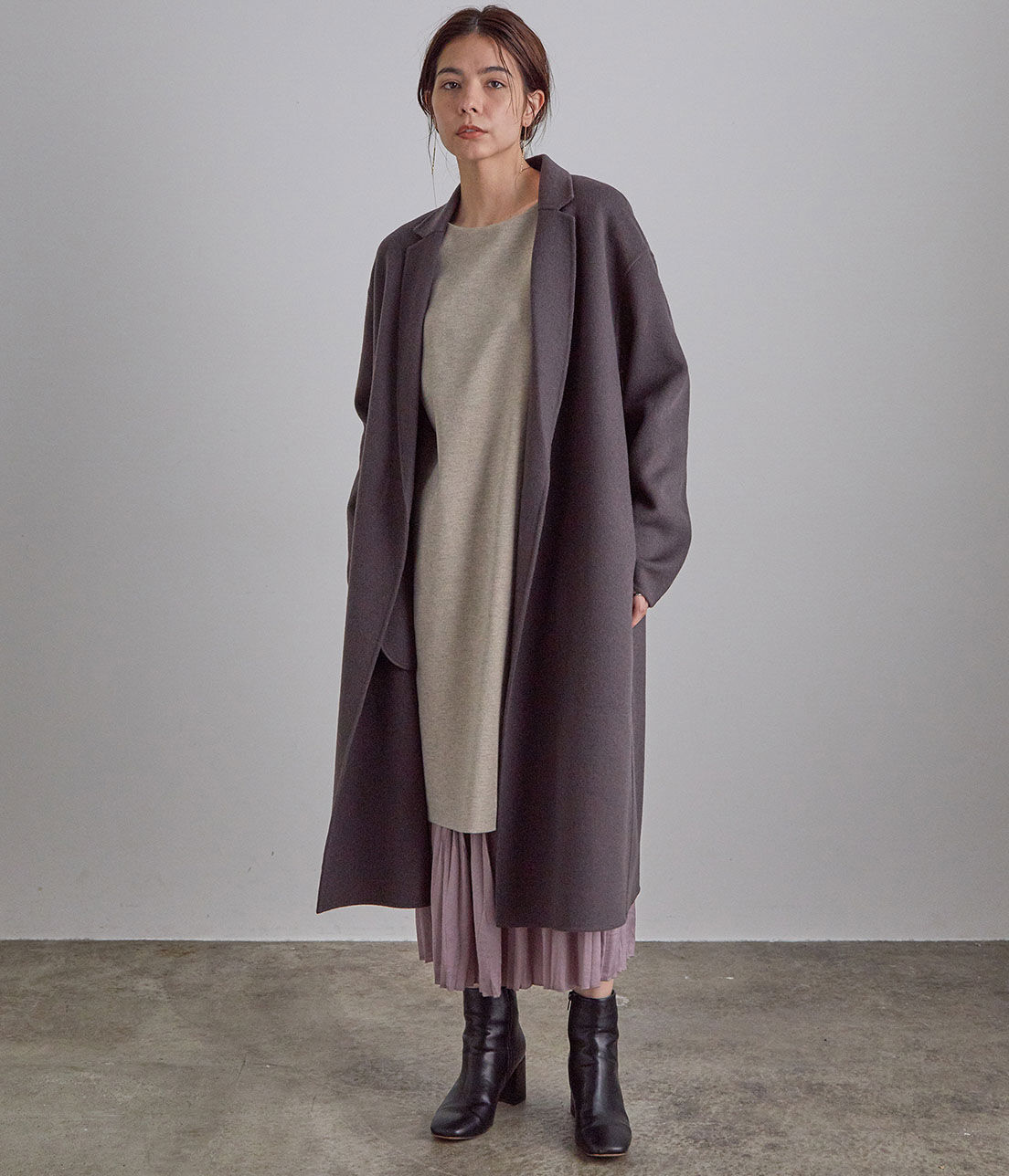 SALON adam et rope'「ウールカシミヤ無双仕立てロングチェスターコート」|チェスターコート|