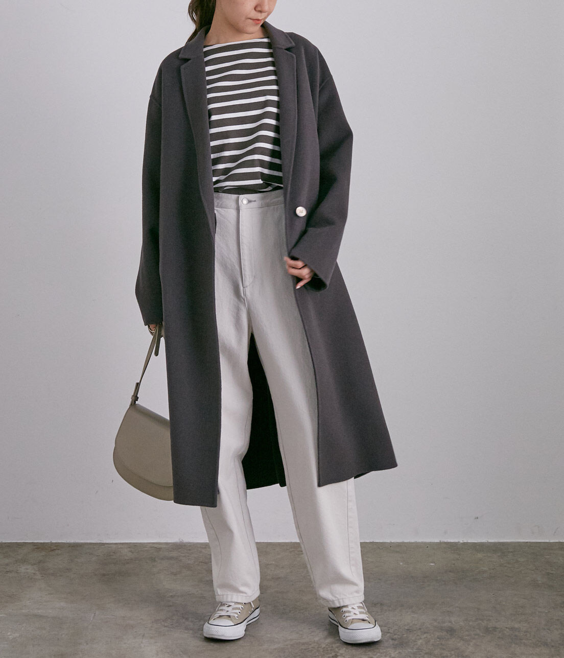 SALON adam et rope'「ウールカシミヤ無双仕立てロングチェスターコート」|チェスターコート|