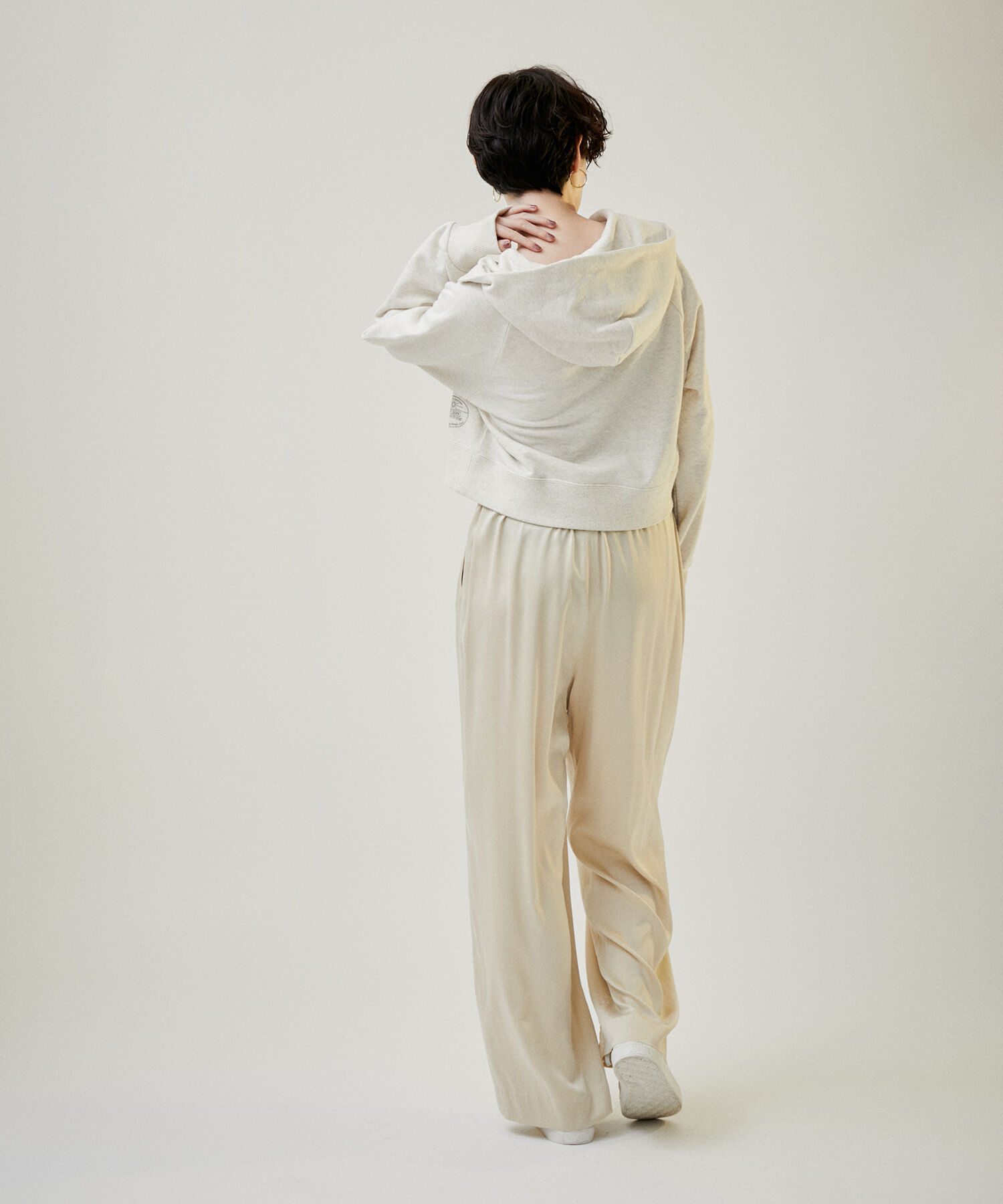 SALON adam et rope'「シルクイージーワイドパンツ【セットアップ対応・洗える】」|その他|