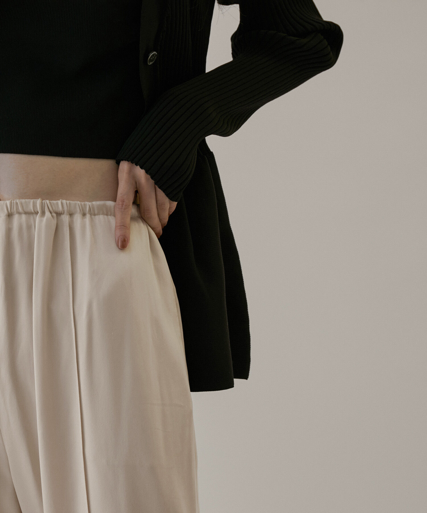 SALON adam et rope'「シルクイージーワイドパンツ【セットアップ対応・洗える】」|その他|