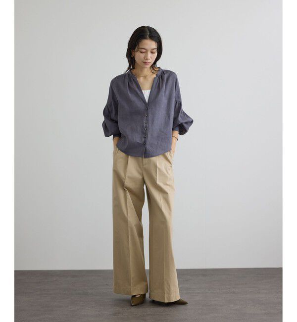 SALON adam et rope'「tacca Cギャバ STYLE UP TACK PANTS」|チノ|